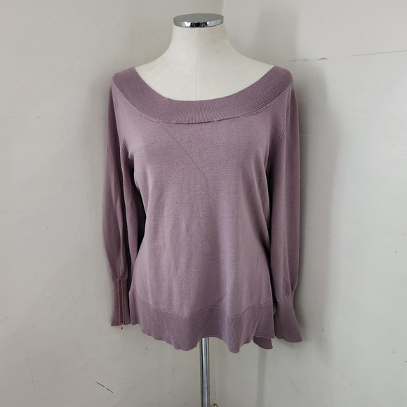 love scarlett Sweaters - Love Scarlett‎ Mauve Sweater Zipper Sleeves Women's Size XL